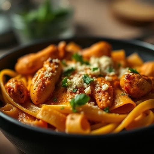 Paprika Chicken Pasta (Dairy-Free High-Protein)