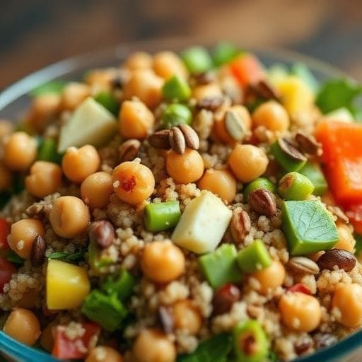 High‑Protein Chickpea Power Salad for Meal Prep