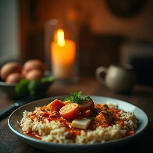 Light & Mild Halloumi & Tomato Curry