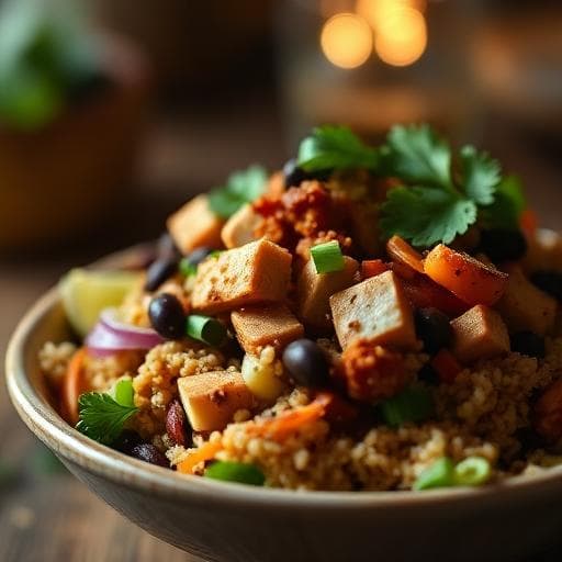 Meatless High‑Protein Taco Bowl