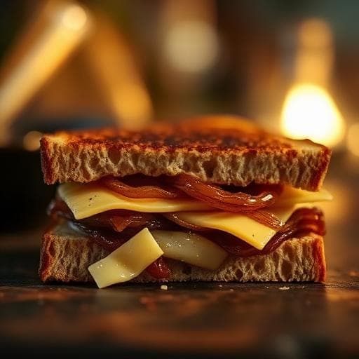 Midnight Truffle-Honey Cheese Toastie