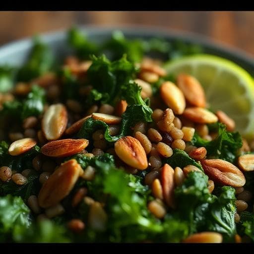 High‑Protein Mediterranean Lentil & Kale Salad