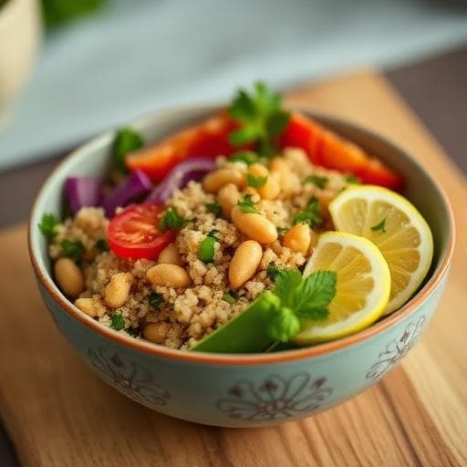 Lemon‑Tahini Quinoa Power Bowl