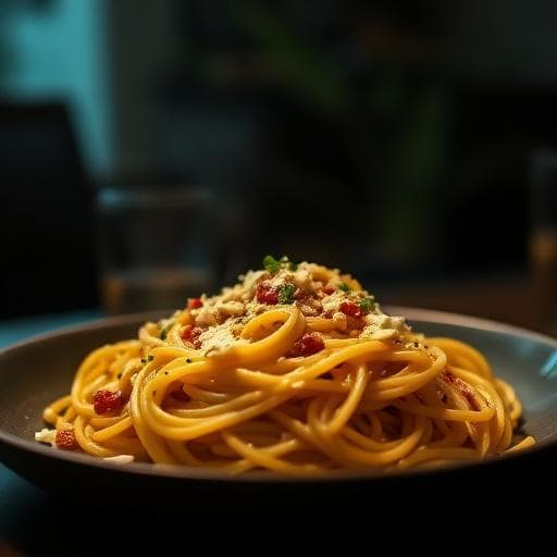 Vegetarian Low‑Calorie Spaghetti Carbonara